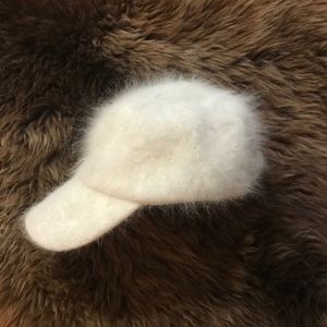 Women’s angora winter baseball hat